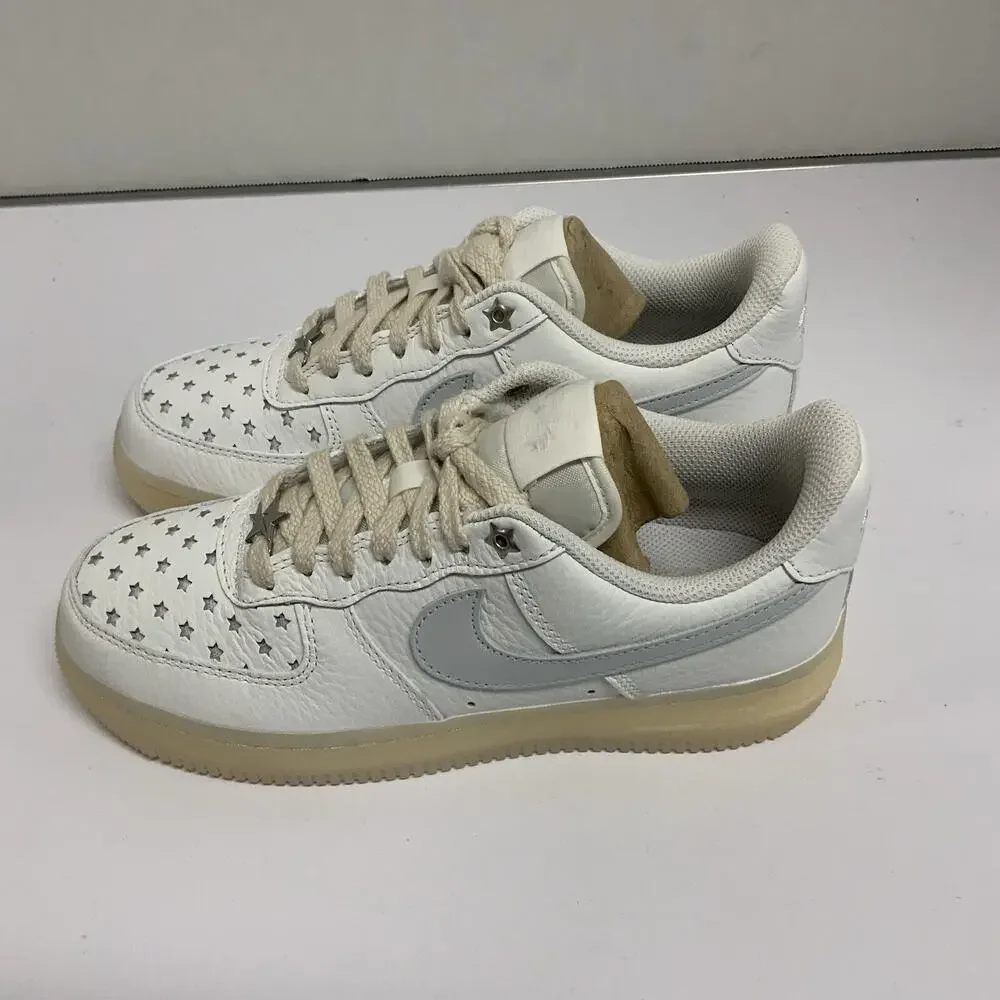 Nike Air Force 1 Low Starry Night FD0793 100 Size 6.5 Women White Cream Beige